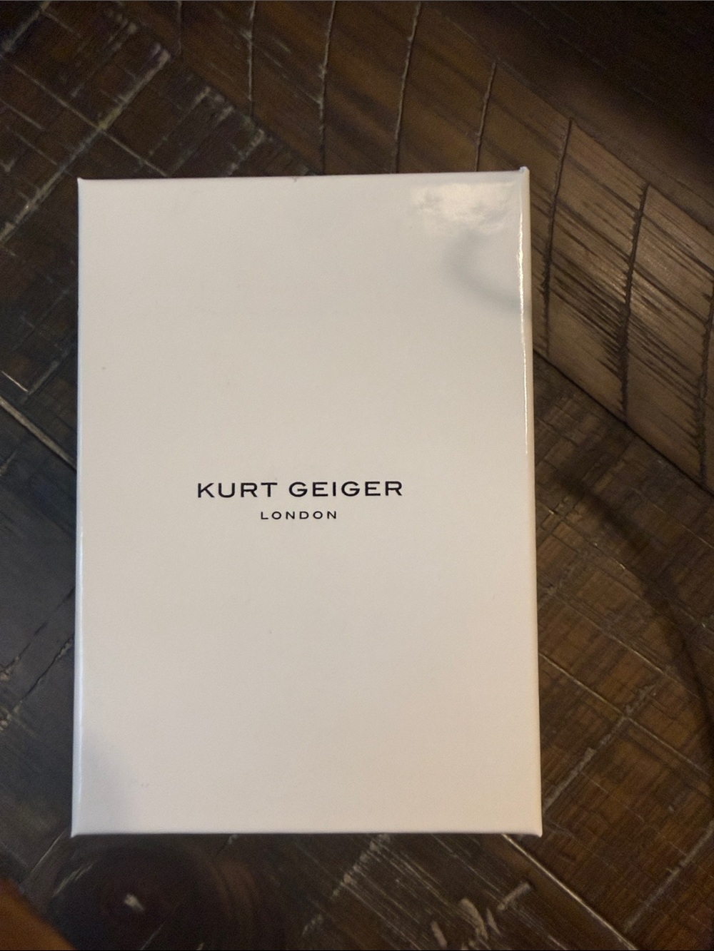 Kurt Geiger Emerald-Teal Rectangular Crystal Studs - Picture 3 of 4